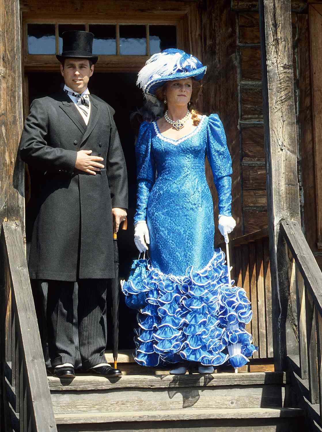 Prince Andrew and Sarah "Fergie" Ferguson also got dressed up during a visit to Canada in 1987.