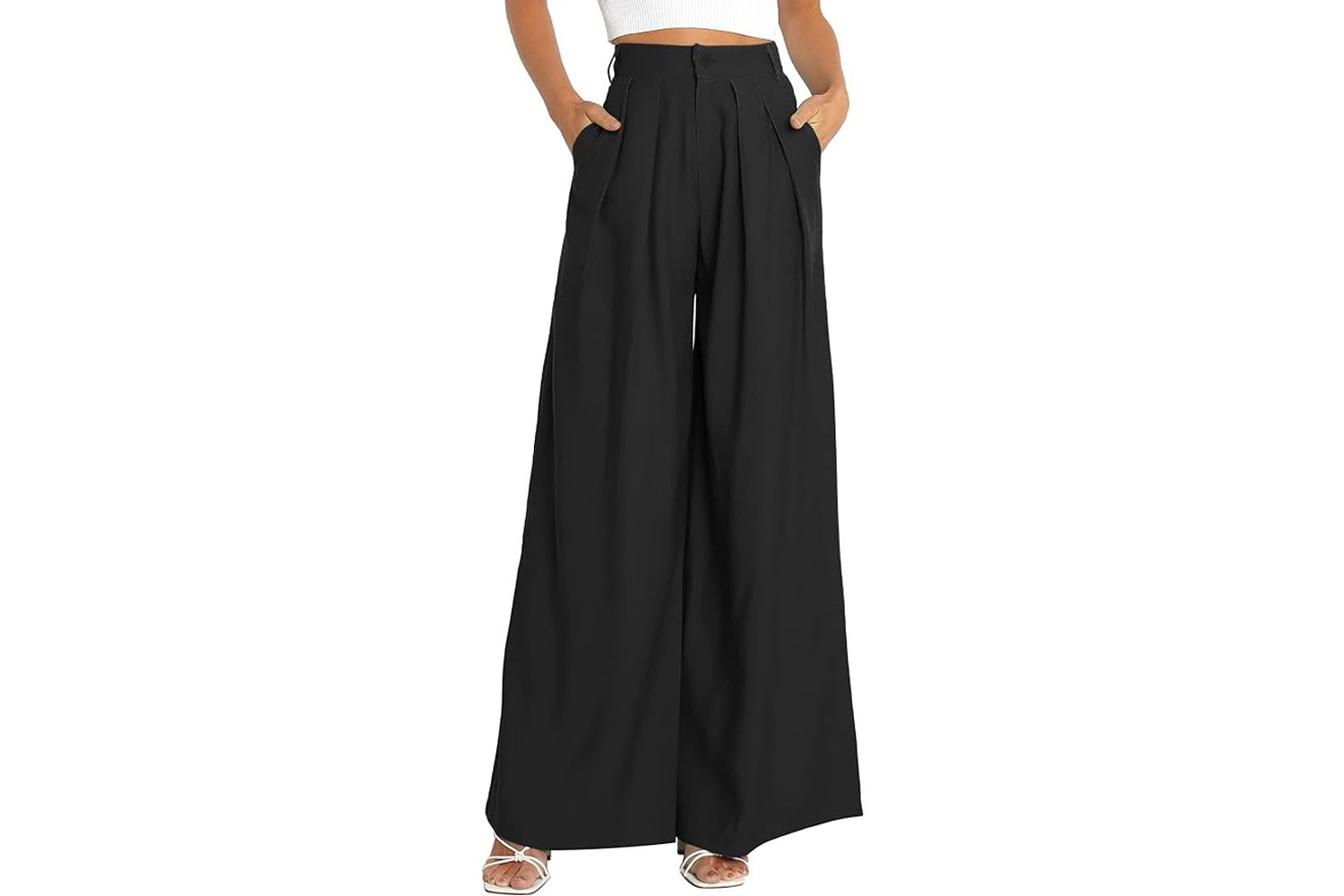 Kocowoo Store Women's High Waist Casual Wide Leg Palazzo Pants, Dress Pants