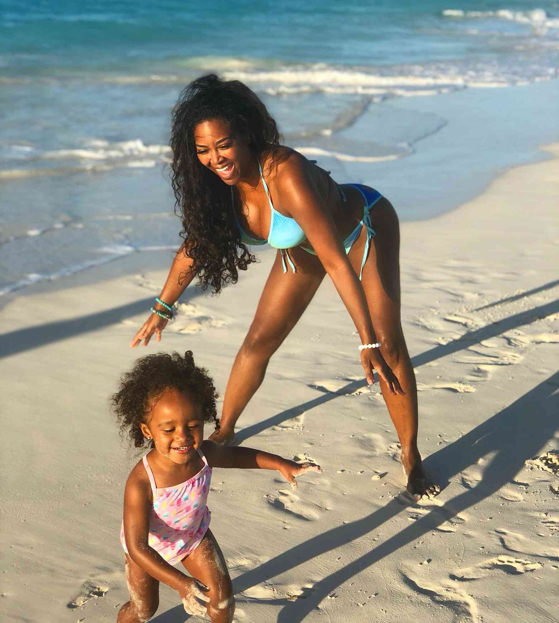 Kenya Moore and daughter Brooklyn Daly.