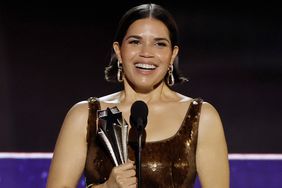 America Ferrera accepts the SeeHer Award onstage during the 29th Annual Critics Choice Awards at Barker Hangar on January 14, 2024 in Santa Monica, California.