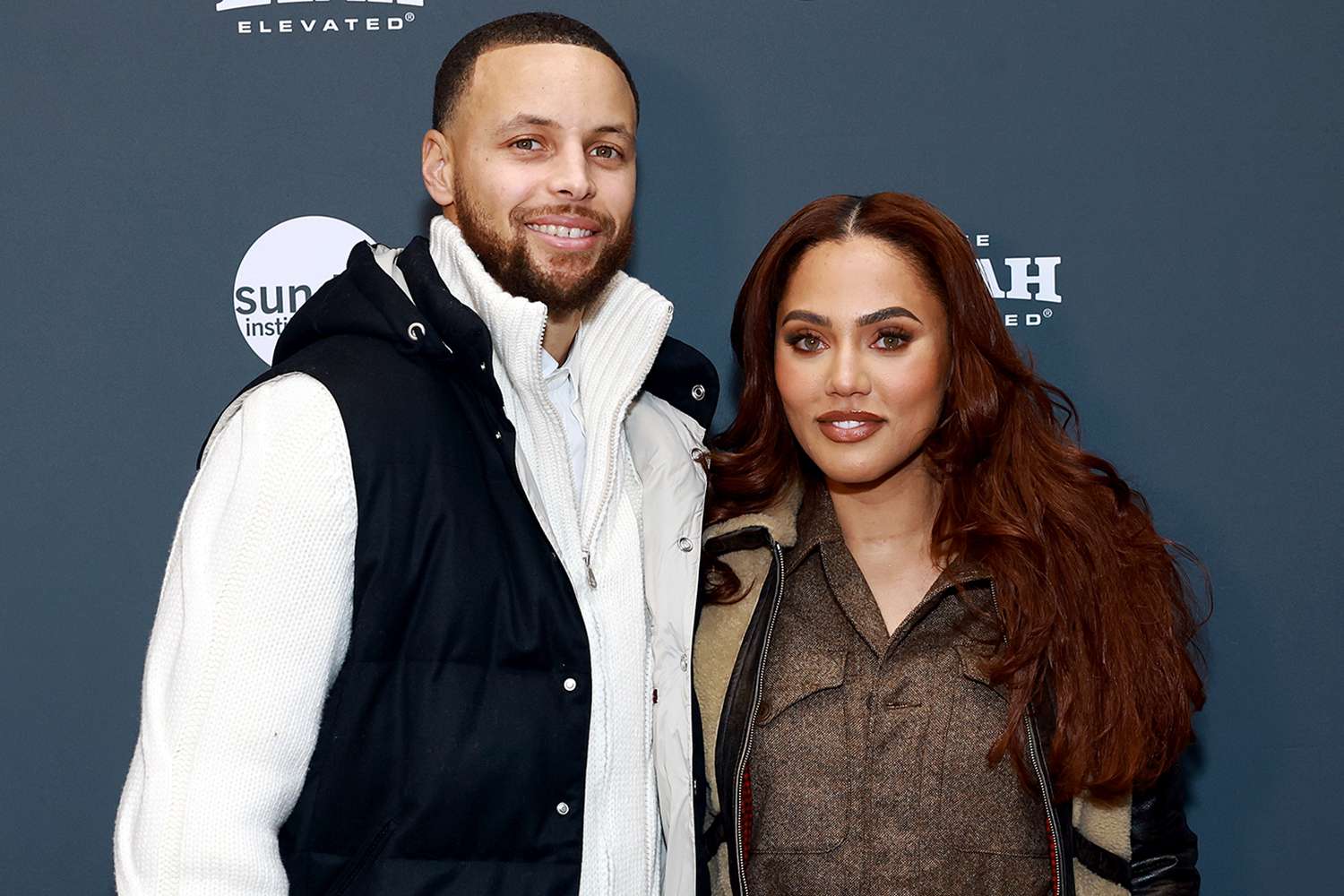 Stephen Curry and Ayesha Curry attend the 2023 Sundance Film Festival "Stephen Curry: Underrated" Premiere