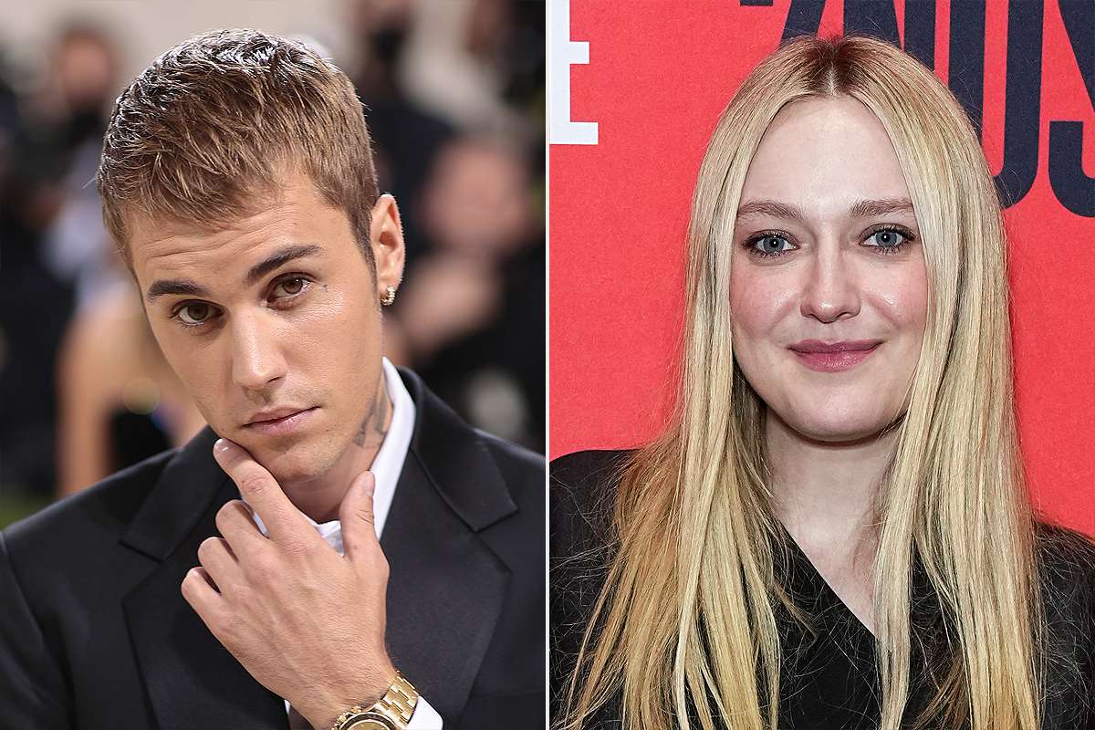 justin bieber; dakota fanning