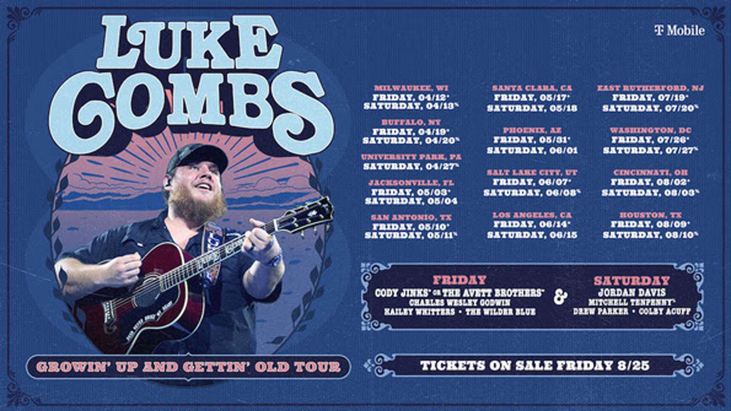 Luke Combs Tour Poster