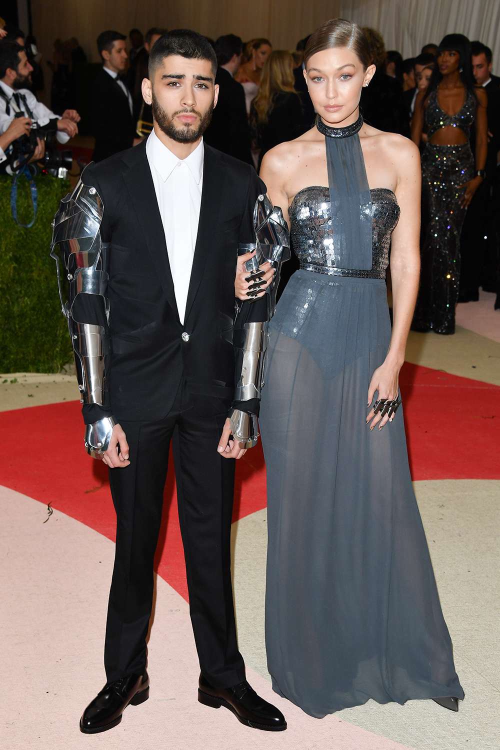 Zayn Malik and Gigi Hadid attend the 'Manus x Machina: Fashion in an Age of Technology' Costume Institute Gala at the Metropolitan Museum of Art on May 2, 2016 in New York City.