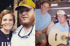 Luke Combs and his mom Rhonda Combs. ; Luke Combs and his dad Chester Combs.