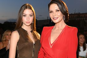 Catherine Zeta Jones and Carys Zeta Douglas attend the Fendi Couture Fall Winter 2019/2020 Show on July 04, 2019 in Rome, Italy