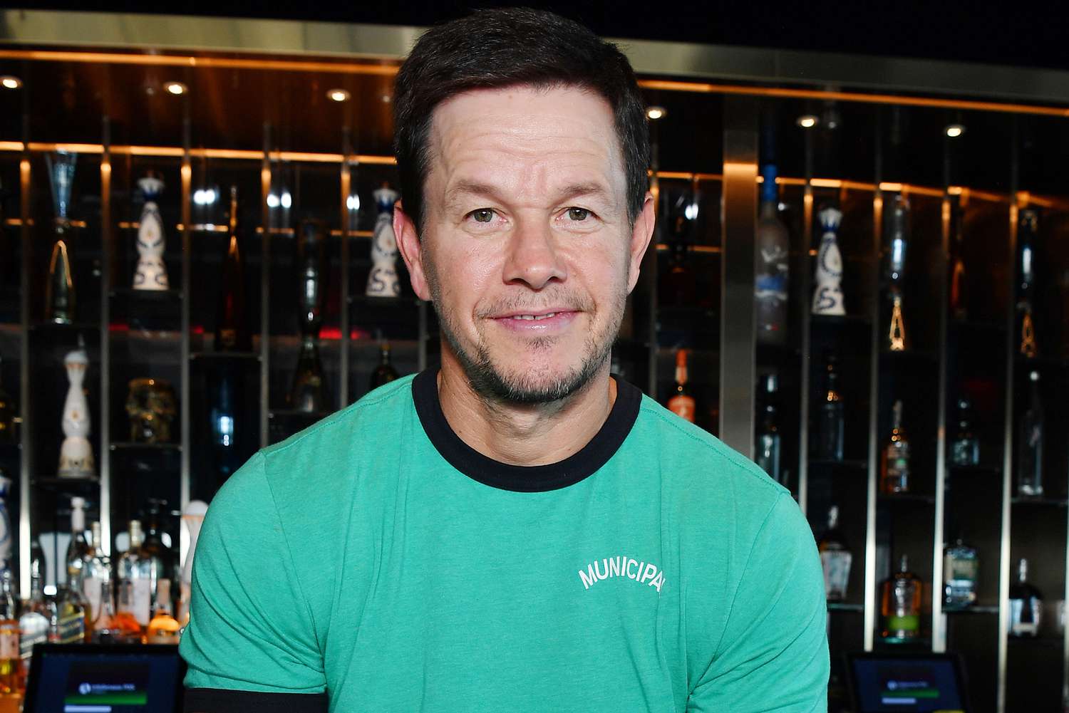 Mark Wahlberg stops by Ghostbar to showcase his Flecha Azul Tequila at Palms Casino Resort on June 15, 2023