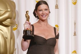  Catherine Zeta-Jones poses backstage during the 75th Annual Academy Awards at the Kodak Theater on March 23, 2003