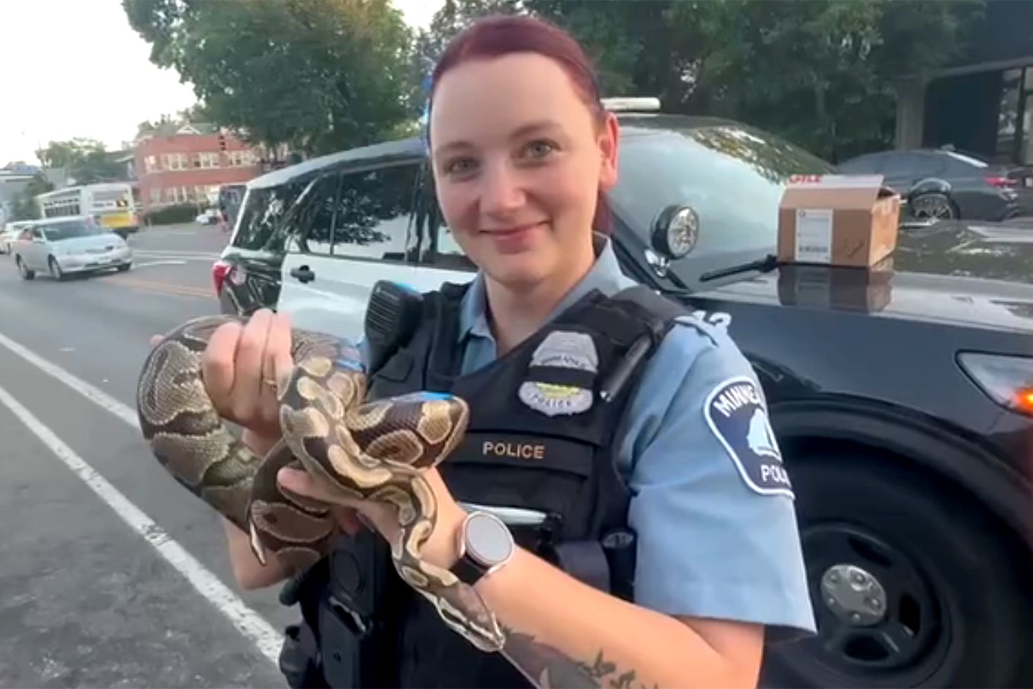 Minneapolis rideshare driver finds large snake left in car