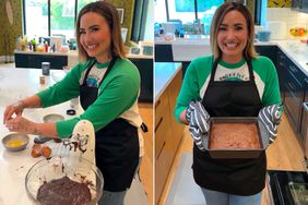 Demi Lovato Making Brownies