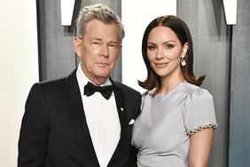 David Foster and Katharine McPhee attend the 2020 Vanity Fair Oscar Party hosted by Radhika Jones