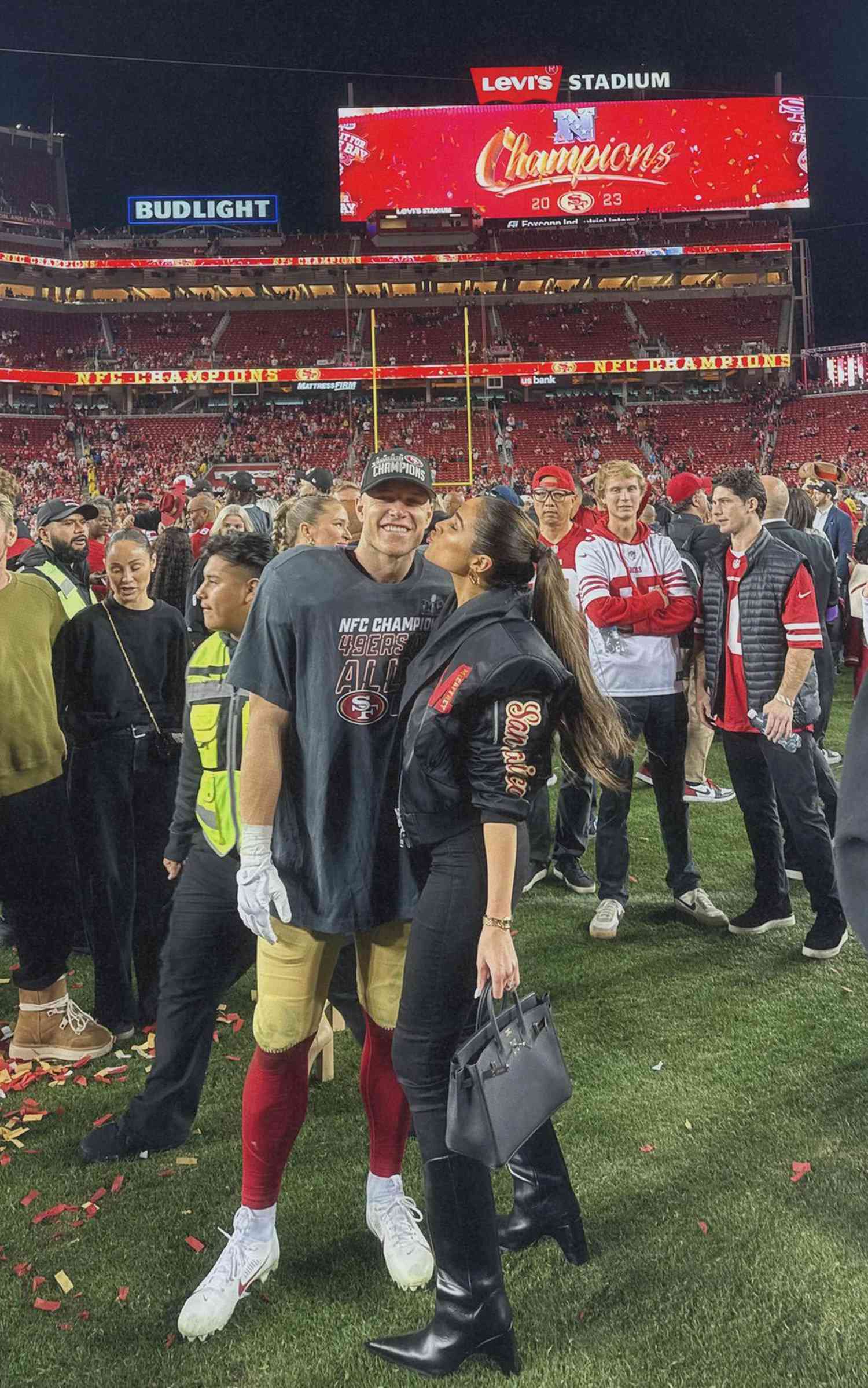 Olivia Culpo Celebrates FiancÃ©e Christian McCaffreyâs Win as 49ers Head to Super Bowl