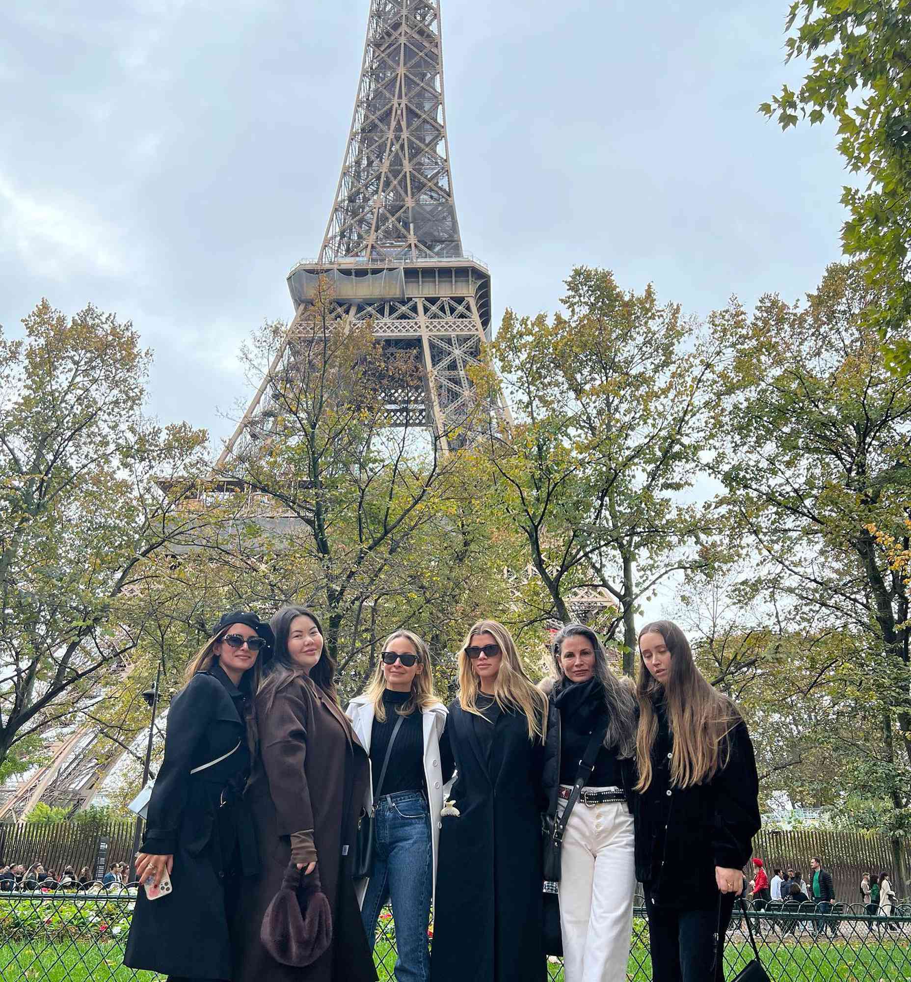 Sofia Richie with friends and family in Paris for her Bachelorette party