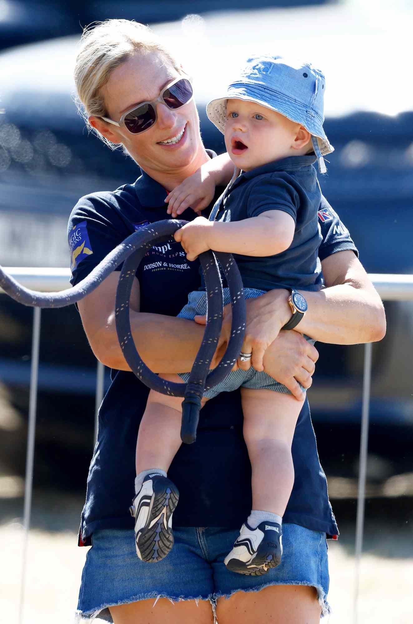 Zara Tindall and son Lucas