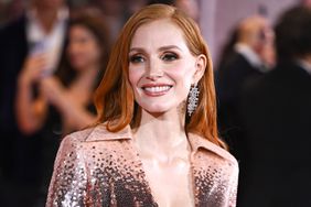 Jessica Chastain attends a red carpet for the movie "Memory" at the 80th Venice International Film Festival on September 08, 2023 in Venice, Italy. 