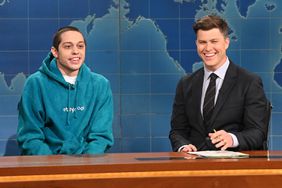 SATURDAY NIGHT LIVE -- "Anya Taylor-Joy" Episode 1805 -- Pictured: (l-r) Pete Davidson and anchor Colin Jost during "Weekend Update"