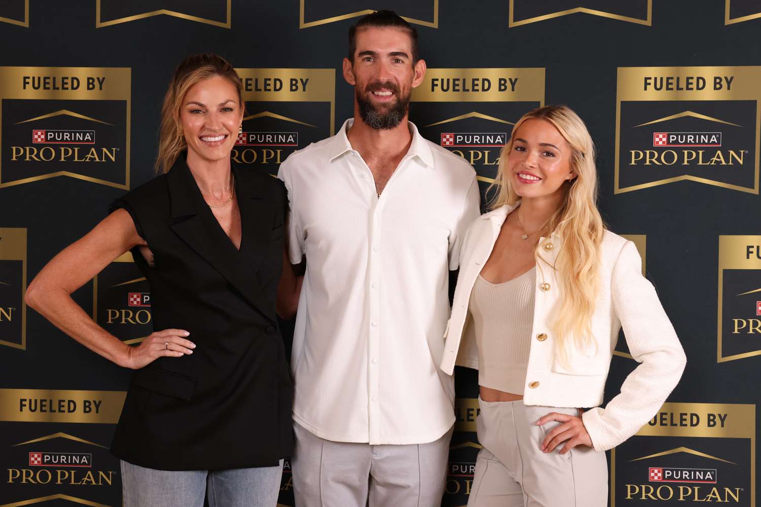 Erin Andrews, Michael Phelps and Olivia Dunne attend the premiere of Fueled By, a docuseries from Purina Pro Plan, at the Whitby Hotel, Wednesday, June 26, 2024