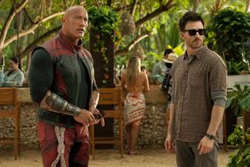 Dwayne Johnson and JK Simmons and Chris Evans in Red One