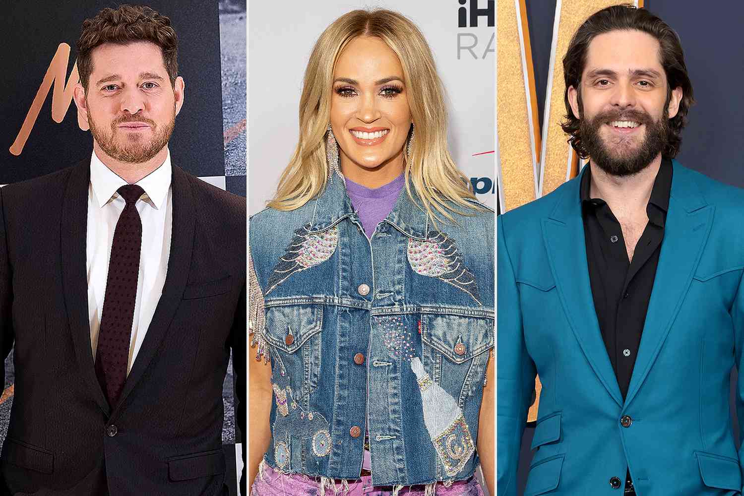 Michael Buble, Carrie Underwood and Thomas Rhett