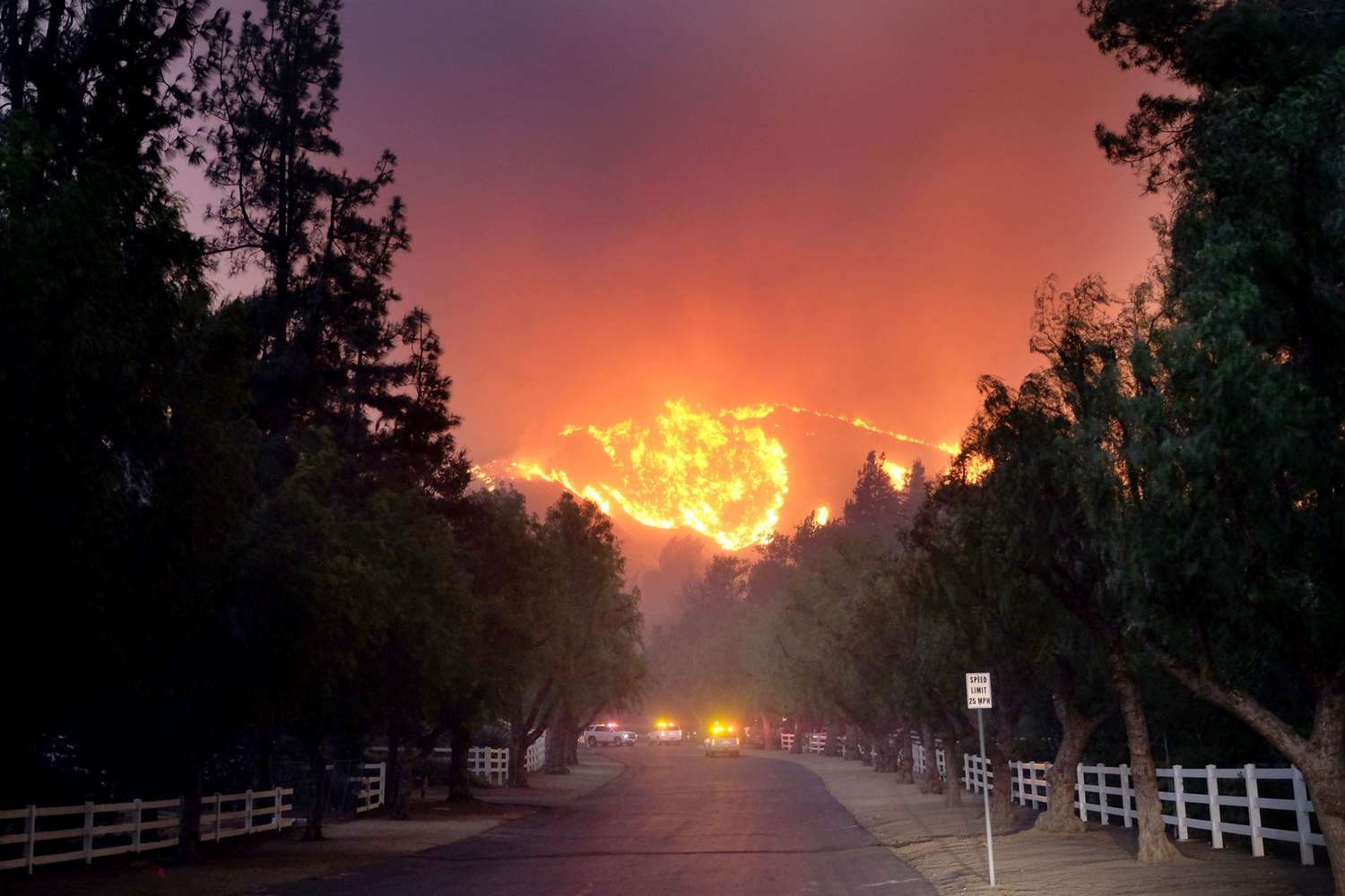 Fast-Spreading Hill Fire Forces Evacuations In California's Ventura County