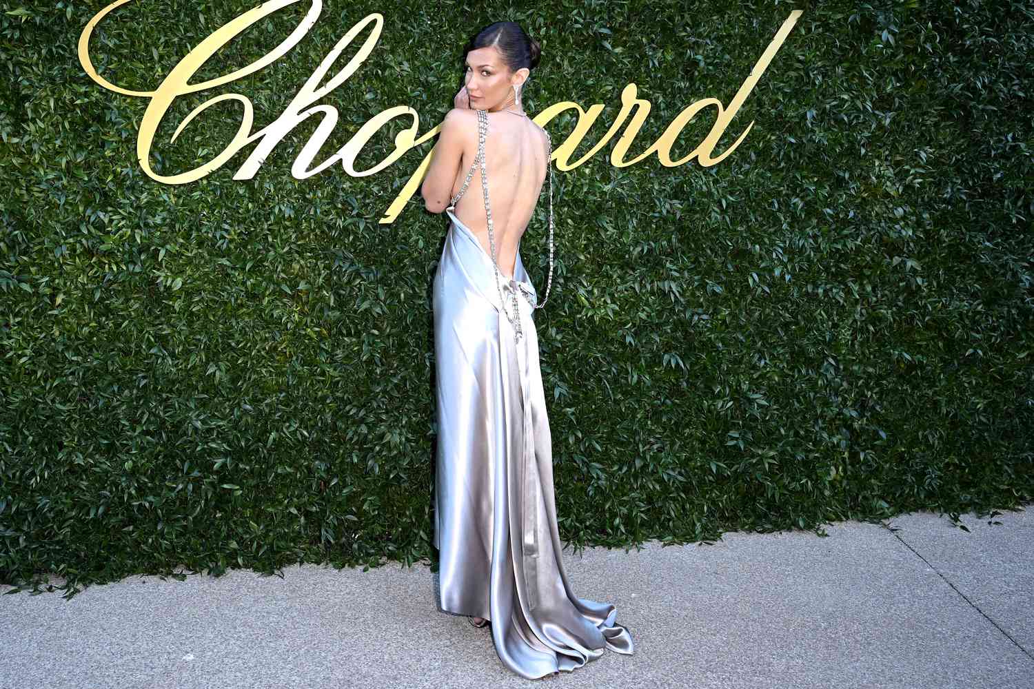 Bella Hadid attends the Chopard Ã¢ÂÂOnce Upon A TimeÃ¢ÂÂ evening at the 77th annual Cannes Film Festival 