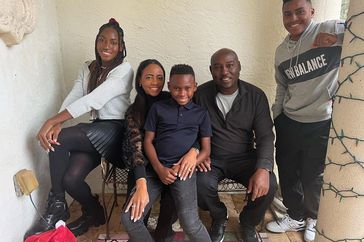 Coco Gauff with her family on Christmas, 2022