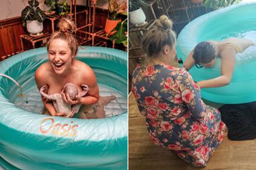 HED: Woman Welcomes Baby at Home. 8 Hours Later, She Coaches Her Sister Through First Birth â In the Same Tub!