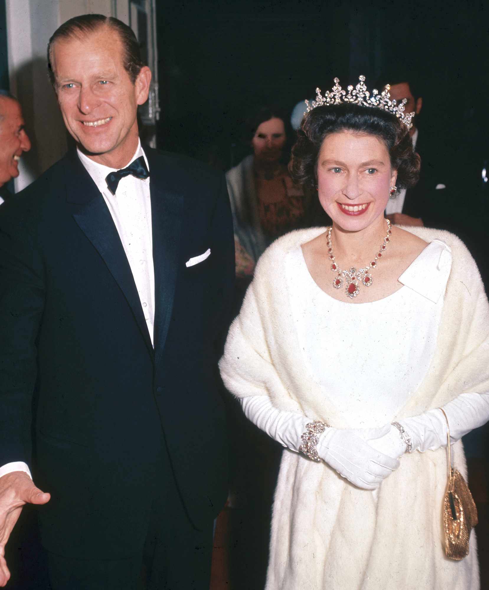 Queen Elizabeth II and Prince Philip arriving at the Manoel Theatre in Valleta, Malta, 1967