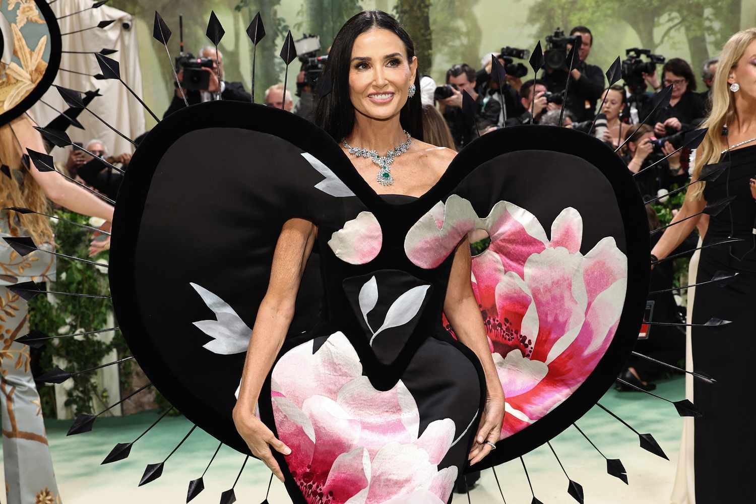 Demi Moore attends The 2024 Met Gala Celebrating "Sleeping Beauties: Reawakening Fashion" at The Metropolitan Museum of Art on May 06, 2024 in New York City.