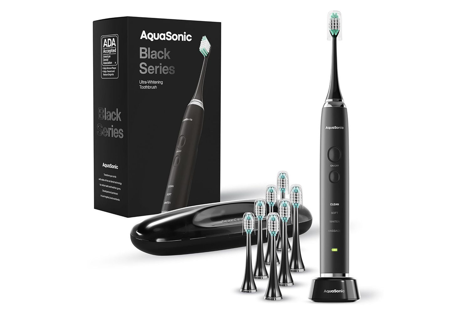 Aquasonic Black Series Ultra Whitening Toothbrush