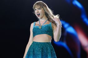 Taylor Swift performs onstage during "Taylor Swift | The Eras Tour" at San Siro on July 13, 2024