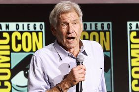 Harrison Ford speaks onstage at the Marvel Studios Panel during 2024 Comic-Con International at San Diego Convention Center on July 27, 2024 