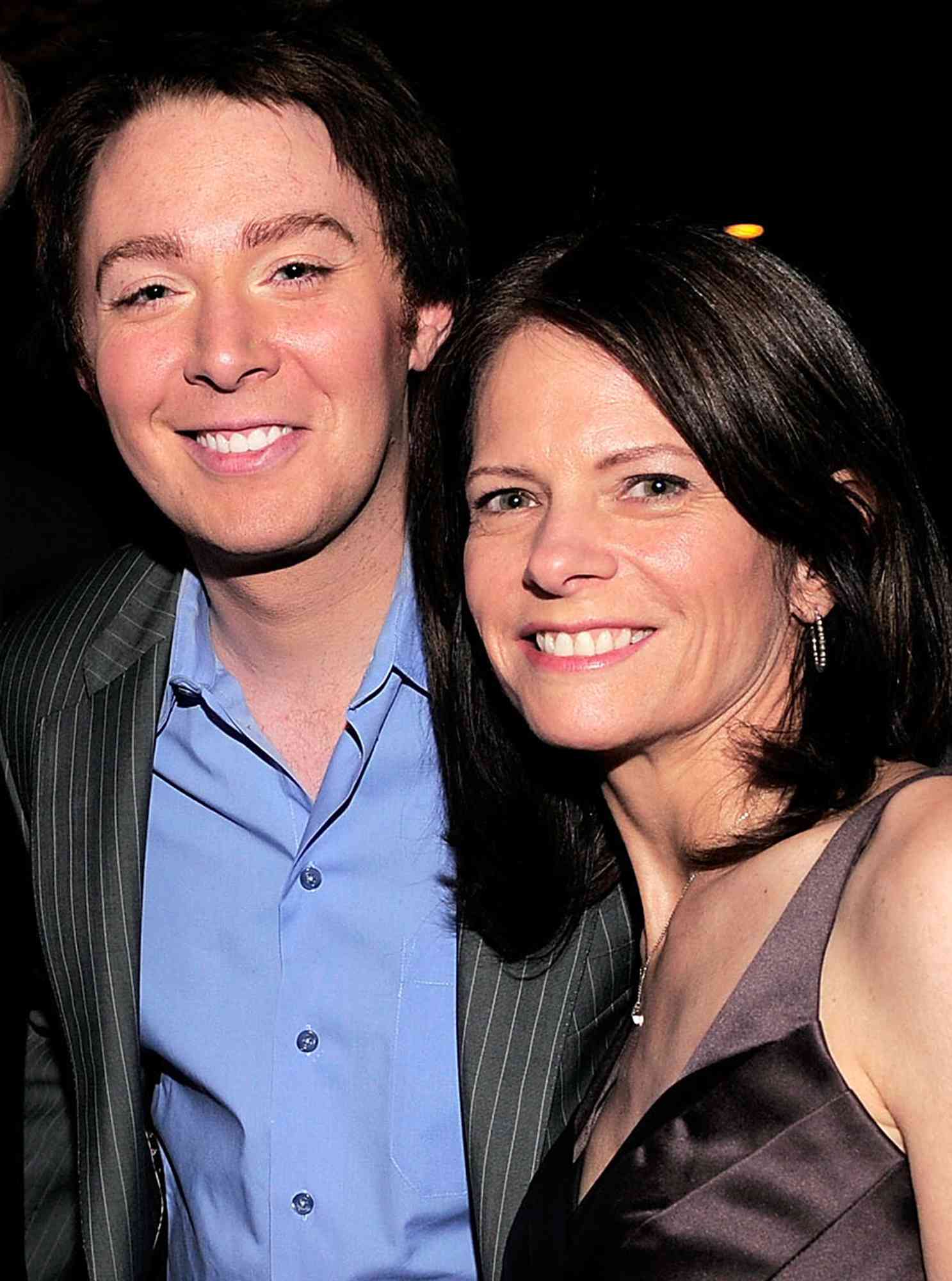 Clay Aiken and Jaymes Foster attend the David Foster Dinner at Bon Appetit Supper Club and Cafe on October 29, 2008 in New York City. 