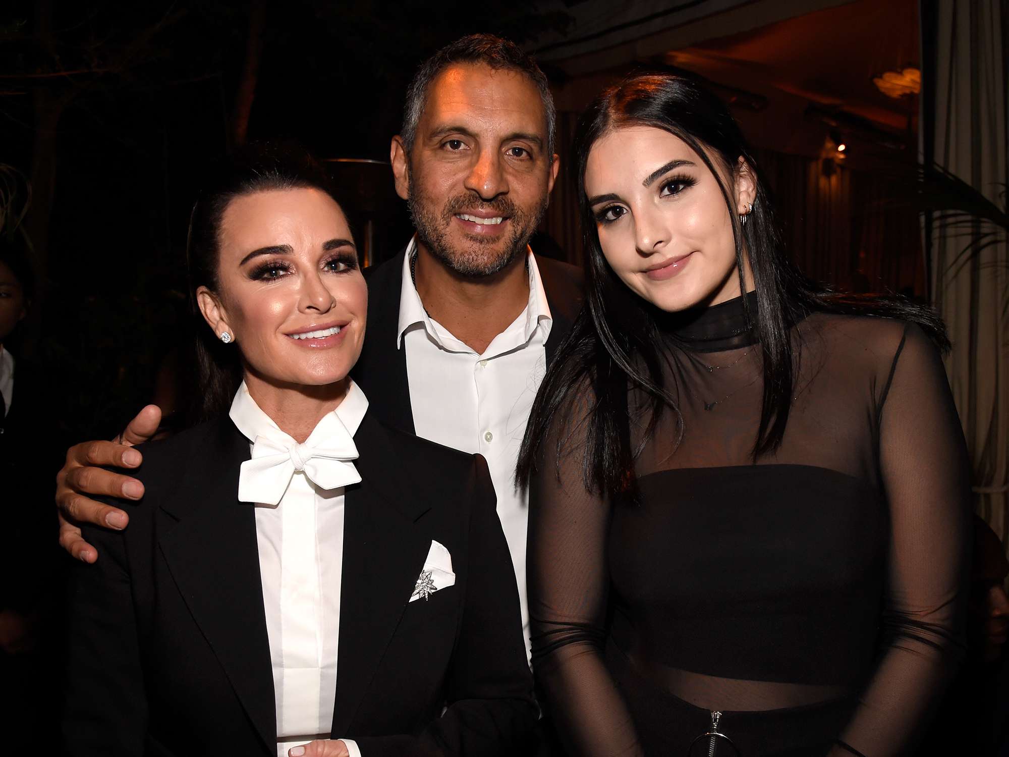 Kyle Richards, Mauricio Umansky and Sophia Umansky attend the "American Woman" premiere party at Chateau Marmont on May 31, 2018 in Los Angeles, California