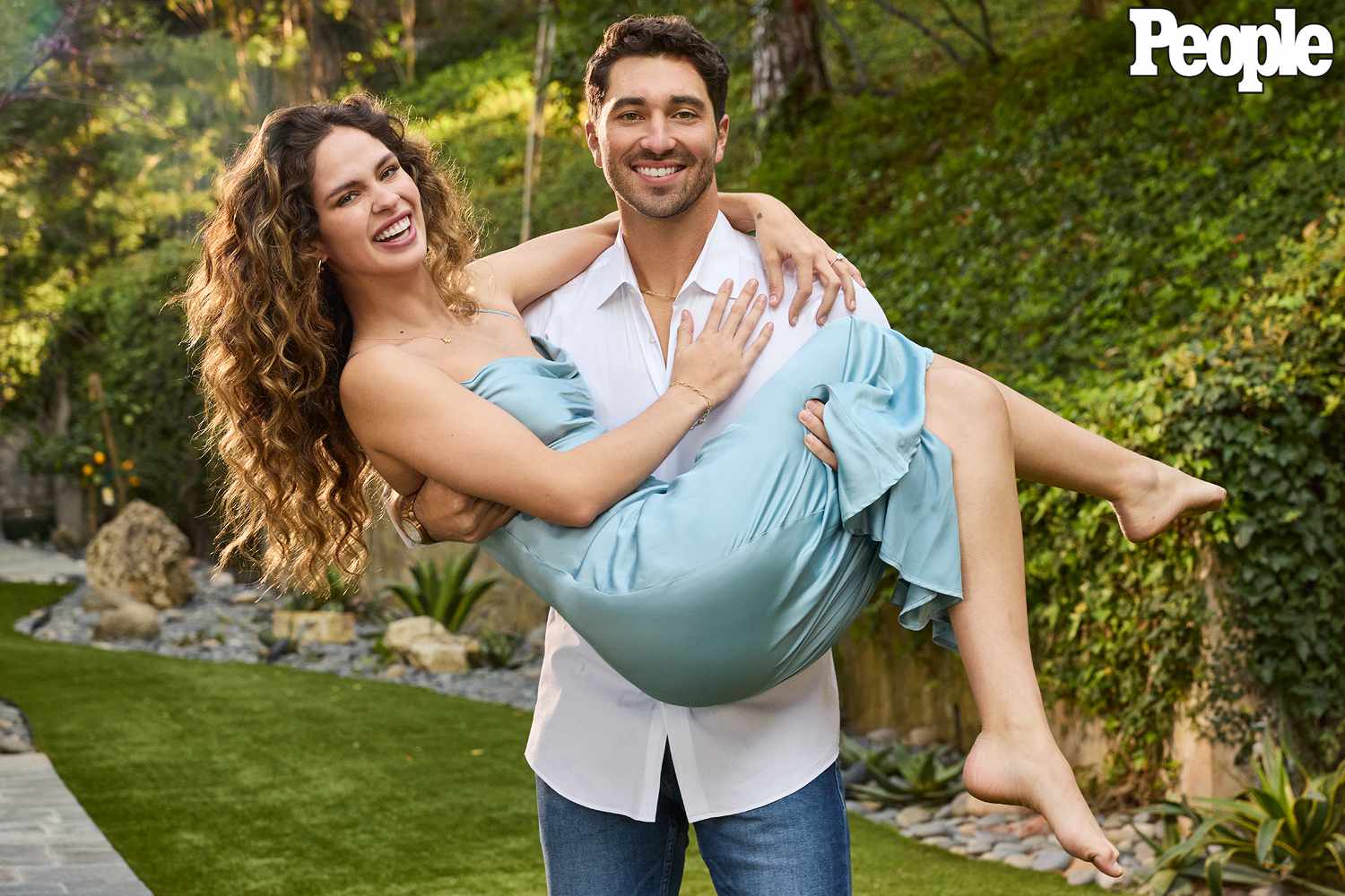 Bachelor Joey Graziadei an Kelsey Anderson photographed exclusively for People in Los Angeles, CA, on March 22, 2024.