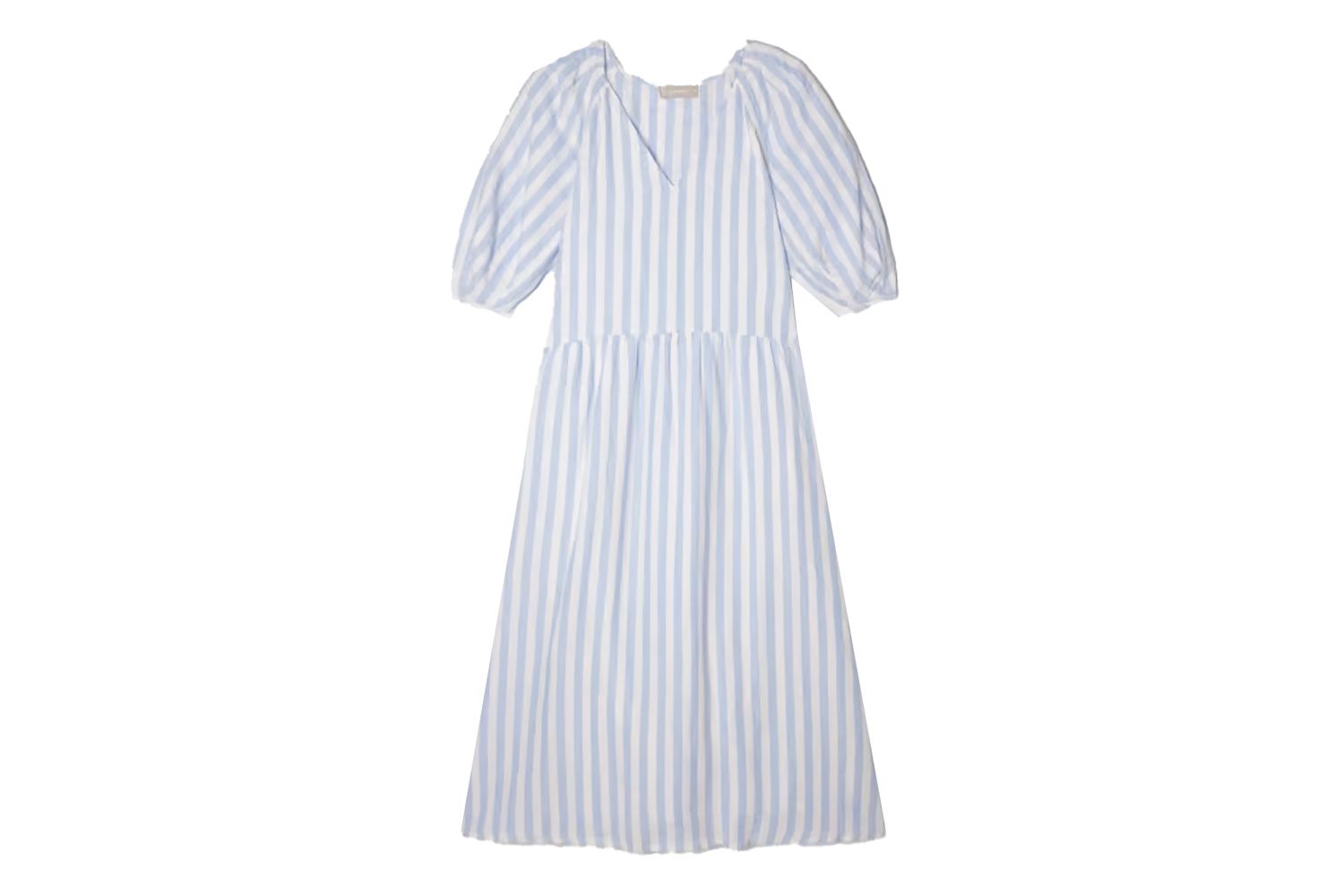 Everlane Linen Puff Sleeve Dress