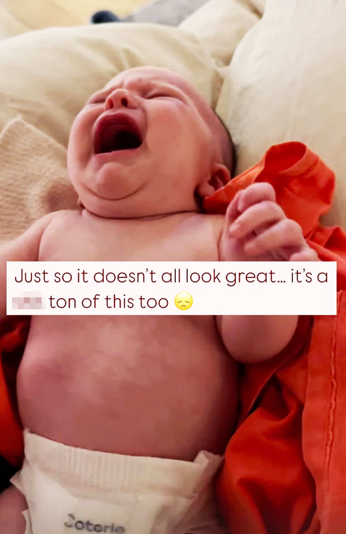 Hilary Duff posts crying baby on her Instagram story