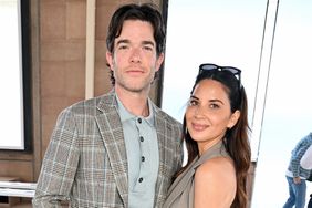 John Mulaney and Olivia Munn attend the Hermes SS25 Men's Show as part of Paris Fashion Week at Palais d'Iena on June 22, 2024 in Paris, France. 