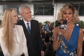 James Cameron, Laverne Cox Golden Globes red carpet