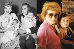  Lucille Ball and Desi Arnaz with their two children, Desi Jr. and Lucie. ; Lucille Ball and her granddaughter Katherine Luckinbill.