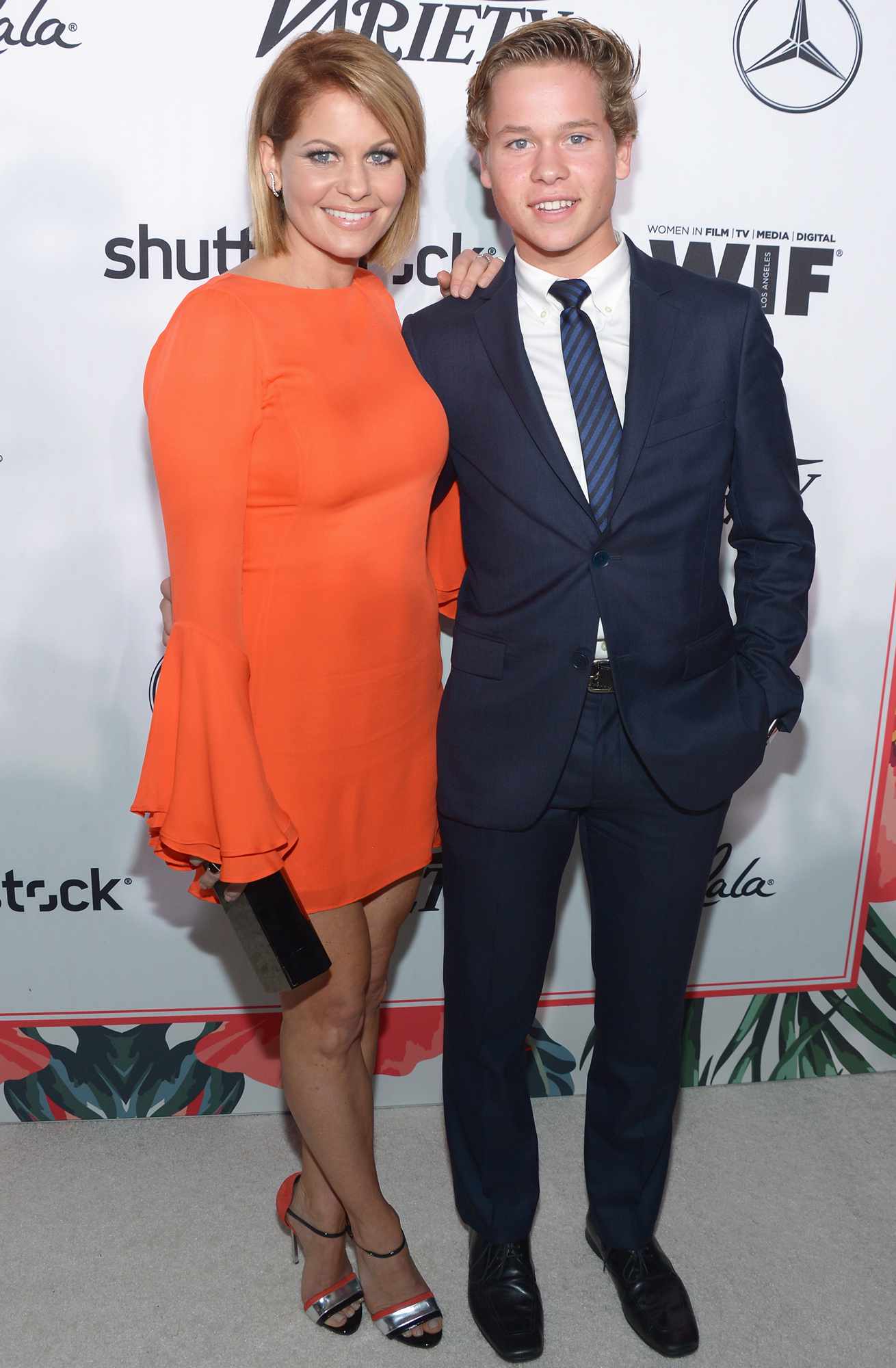 Candace Cameron-Bure and Lev Bure attend Variety and Women in Film's Pre-Emmy Celebration at Gracias Madre on September 16, 2016 in West Hollywood, California