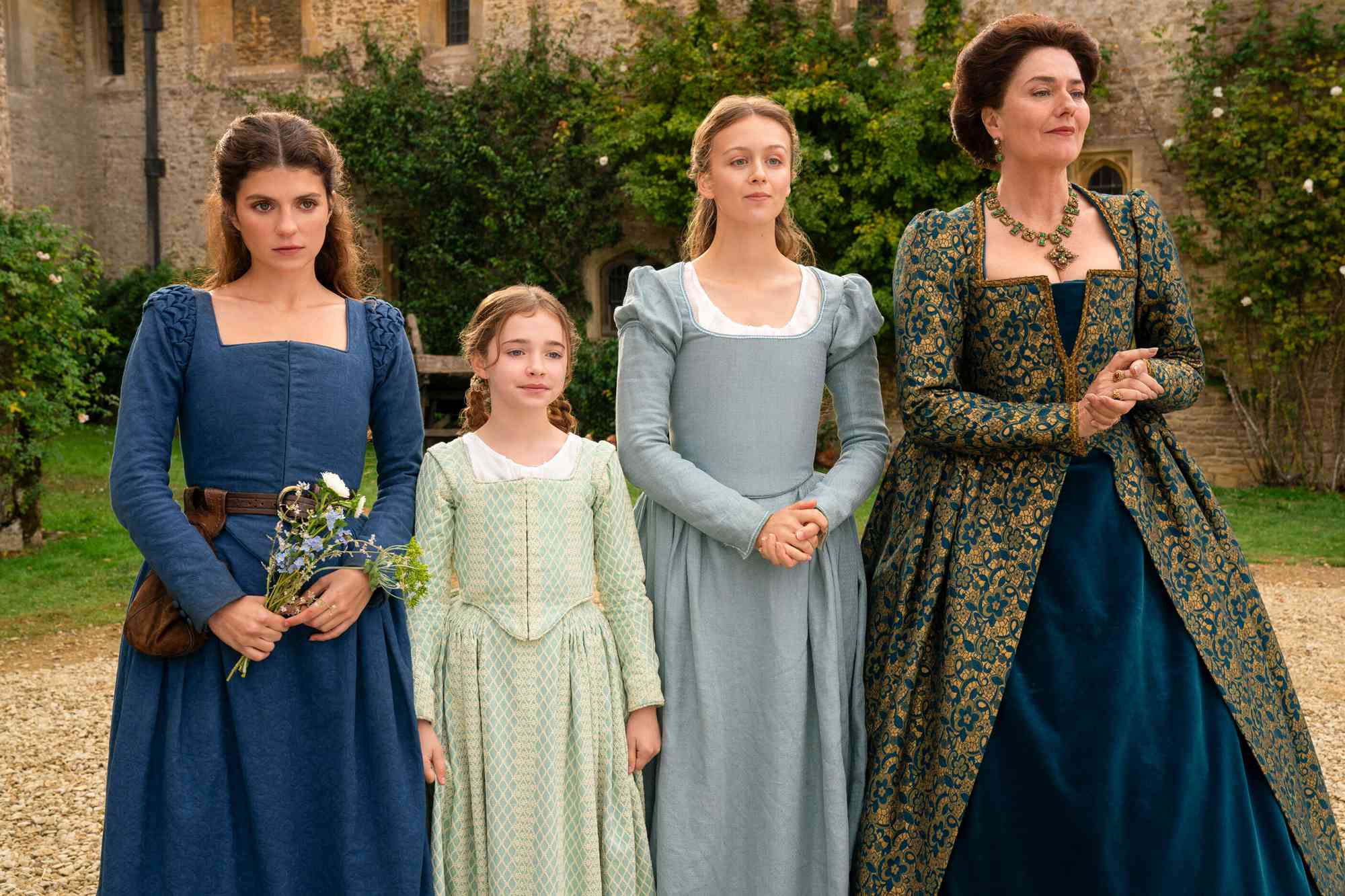 My Lady Jane - Emily Bader as Lady Jane Grey, Robyn Betteridge as Margaret Grey, Isabella Brownson as Katherine Grey and Anna Chancellor as Frances Grey