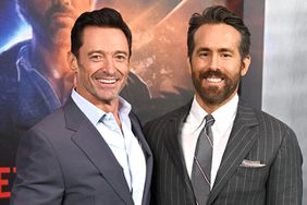 Hugh Jackman and Ryan Reynolds at the World Premiere of 'The Adam Project' held at Alice Tully Hall on February 28, 2022 in New York City