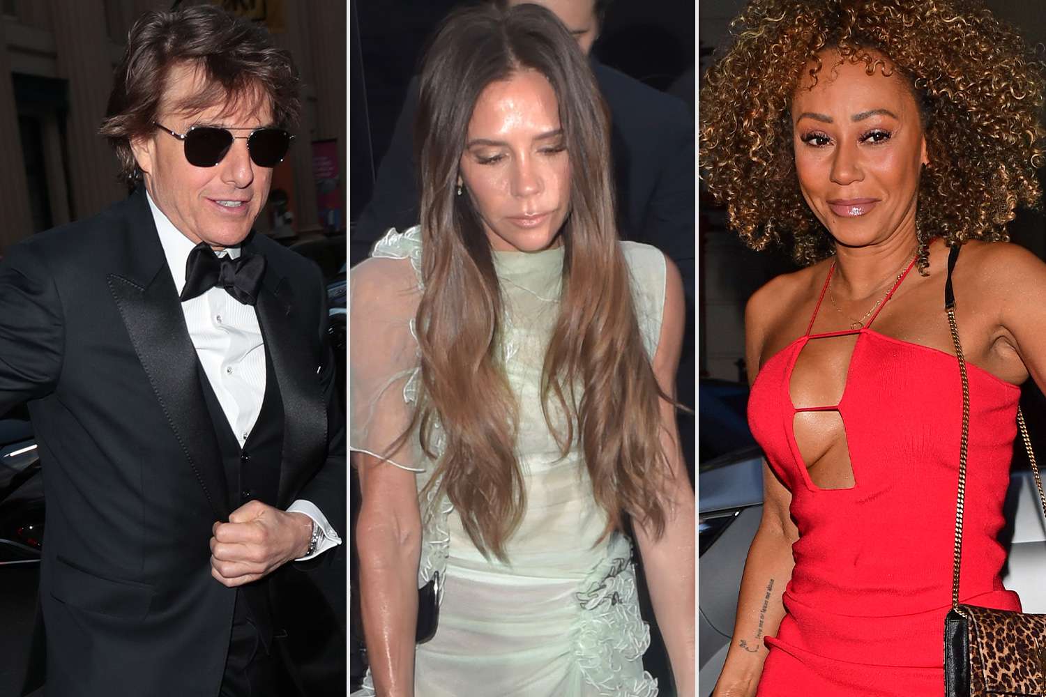 Celebrities arriving at Victoria Beckham's 50th Birthday Party at Oswald's in Central London.