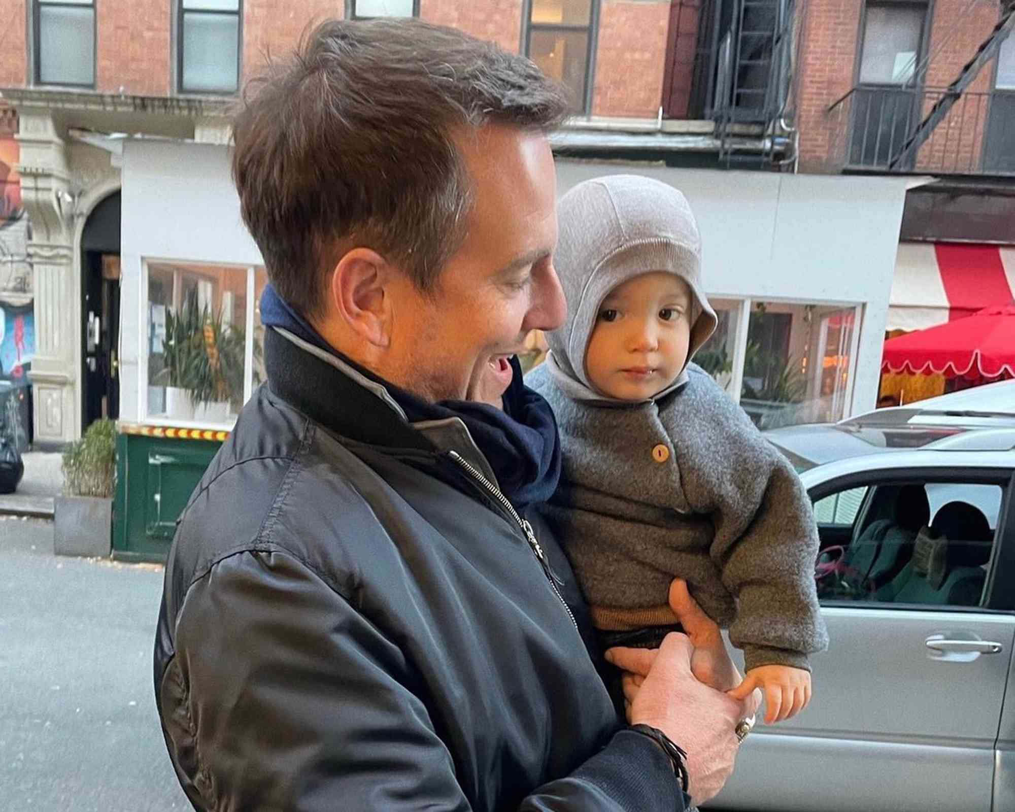 Will Arnett with his son