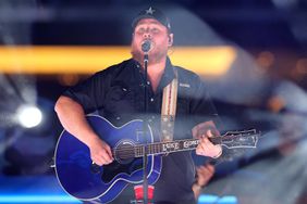 Luke Combs performs the half-time show of the NFL game