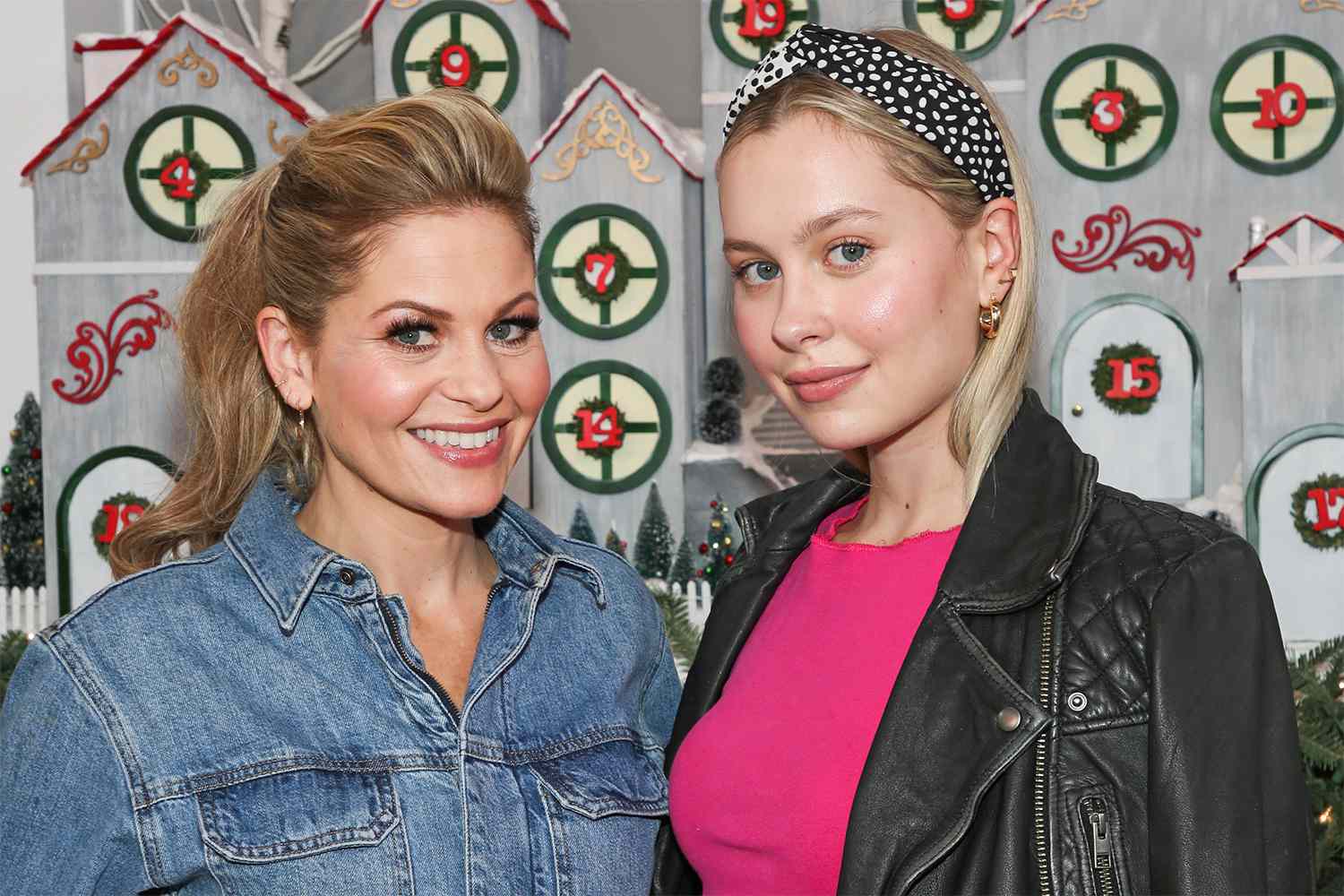 UNIVERSAL CITY, CALIFORNIA - NOVEMBER 18: Actress Candace Cameron-Bure (L) and her Daughter Natasha Bure (R) visit Hallmark Channel's "Home & Family" at Universal Studios Hollywood on November 18, 2019 in Universal City, California. (Photo by Paul Archuleta/Getty Images)