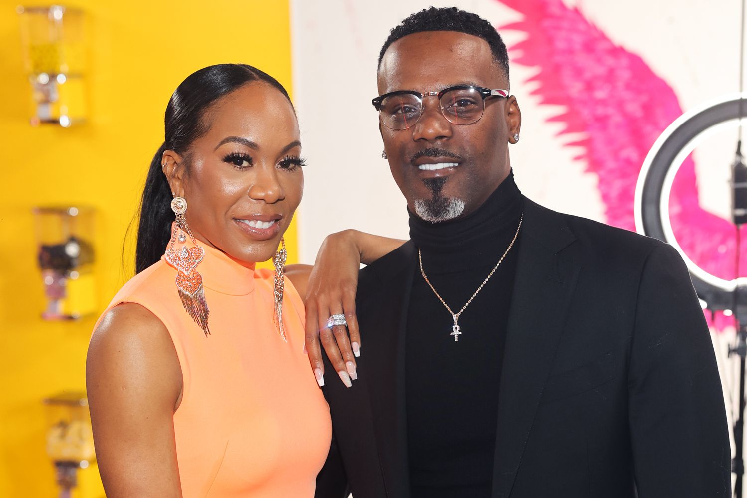  Aaron Ross and Sanya Richards-Ross attend Kandi's Peach Social