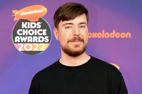 MrBeast attends the Nickelodeon's Kids' Choice Awards 2022 at Barker Hangar on April 09, 2022 in Santa Monica, California.