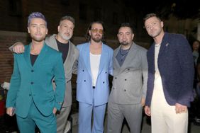 Lance Bass, Joey Fatone, JC Chasez, Chris Kirkpatrick and Justin Timberlake of NSYNC attend the 2023 MTV Video Music Awards at Prudential Center on September 12, 2023 in Newark, New Jersey